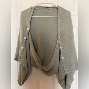 Soft Surroundings blue/green cardigan and tank